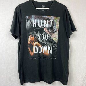 Y2K Express Graphic T-shirt Mens XL Thrashed Skater Grunge‎ Panther 00s Lived In